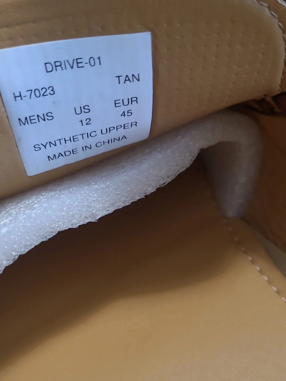 New in box! Aston Marc Drive Mens 12 Tan Brown Leather Driving Slip on Loafers